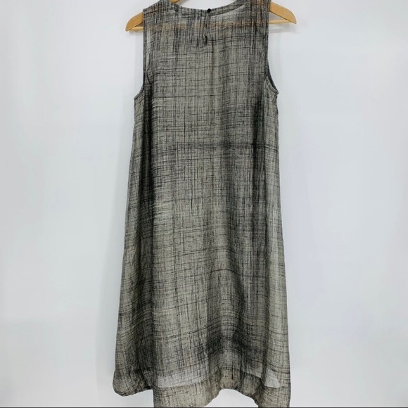 New Eileen Fisher sizeS/P silk cotton sheer dress. - Picture 2 of 7